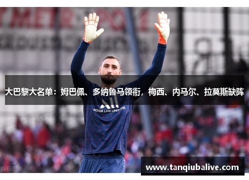 大巴黎大名单：姆巴佩、多纳鲁马领衔，梅西、内马尔、拉莫斯缺阵