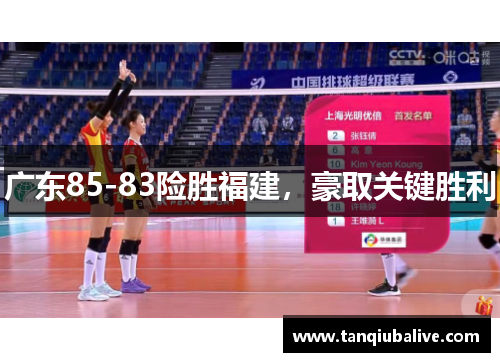 广东85-83险胜福建，豪取关键胜利